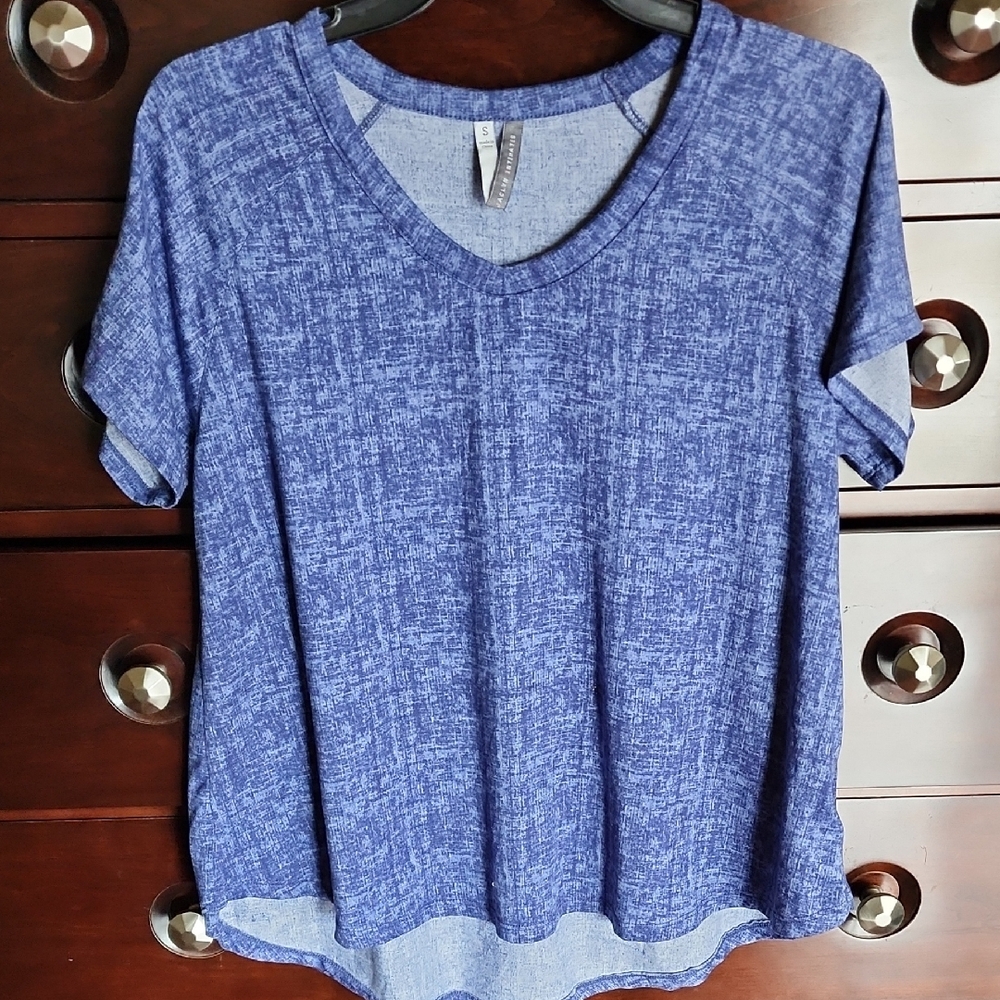 Women's Blue V-Neck Pajama Top